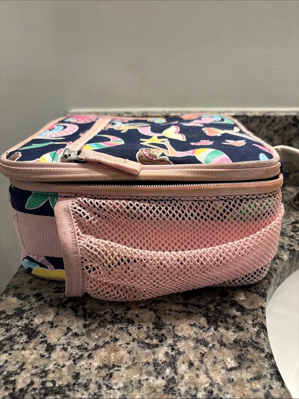 Kids Mermaid Lunch Bag - Pink & Navy